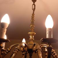 lampadario in ferro battuto 