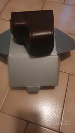 custodia macchina fotografica vera pelle