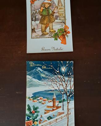 cartoline  anni 50  natalizie  militari 