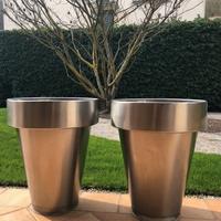 Vasi esterno acciaio inox 316 finitura satinata