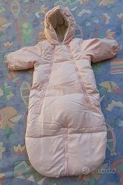tuta termica per neonata Benetton rosa 6-9 mesi