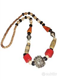 Collana artigianale vintage etnica tribale
