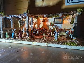 presepe napoletano 63x30x23 completo come in foto