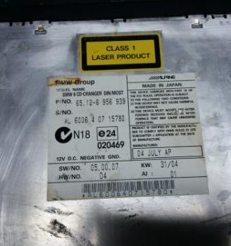 Caricatore cd BMW serie 5 e60