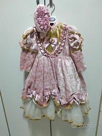 vestito carnevale bimba la damina anni 1/2