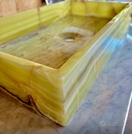Lavabo in Onice verde