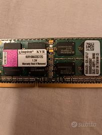 Modulo memoria 2GB Kingston KVR1066D3S7/2G