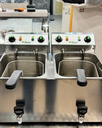 Friggitrice doppia da banco
