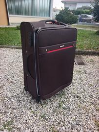 Trolley medio morbido marrone (64x40x25 cm)