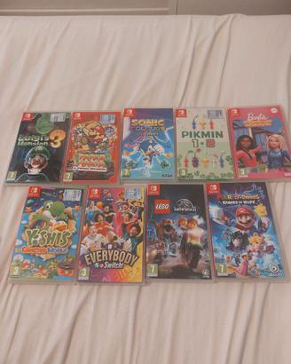 Giochi nintendo swich su scheda