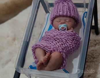 Bambola micro silicone platino