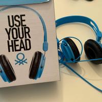 🎧 Cuffie con cavo jack Benetton - Blu stile unico