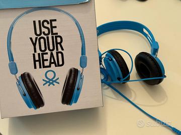 🎧 Cuffie con cavo jack Benetton - Blu stile unico