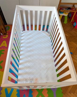 Lettino con sbarre trasformabile 3 in 1