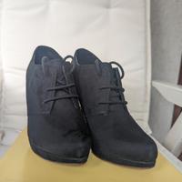 Scarpe francesine con tacco nere 39