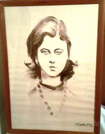 Quadro ritratto firmato