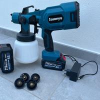 Spruzzatore vernice con 2 batterie