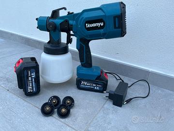 Spruzzatore vernice con 2 batterie
