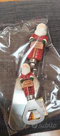 Set Natale Paletta Dolci /Apribottiglie  Acciaio 