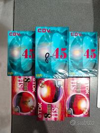 Videocassette VHS e 8 mm