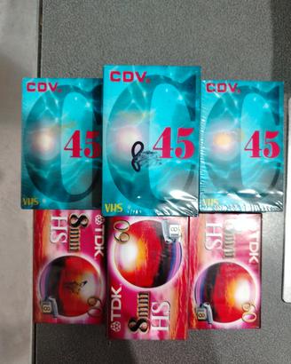 Videocassette VHS e 8 mm