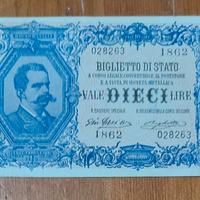 Banconota 10 Lire Vittorio Emanuele III