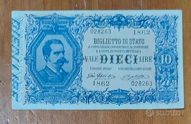 Banconota 10 Lire Vittorio Emanuele III