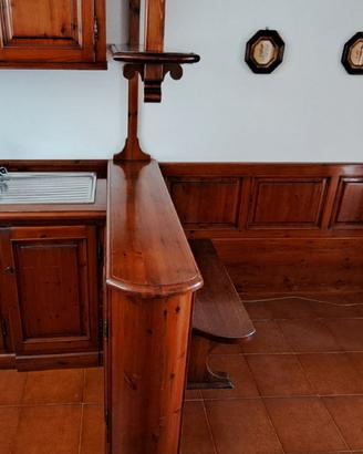 Angolo Cottura + Mobile Bar+ Panca stile rustico