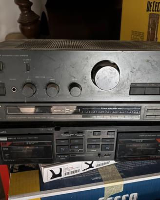 Sistema audio vintage composto da tre componenti