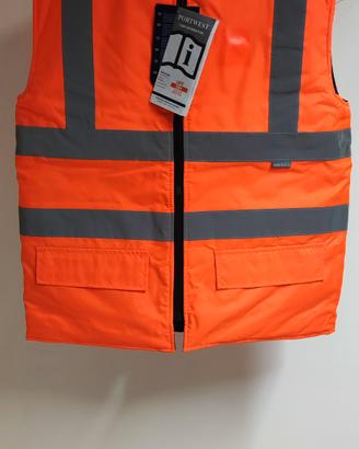 Gilet imbottito reversibile alta visibilità 