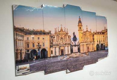 QUADRO MODERNO TORINO PIAZZA SAN CARLO  - 150x90 
