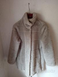 pelliccia ecologica grigio perla