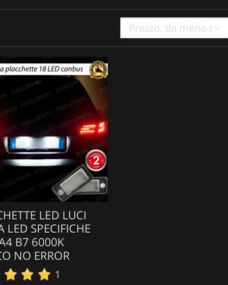 Placchette  led luci targa