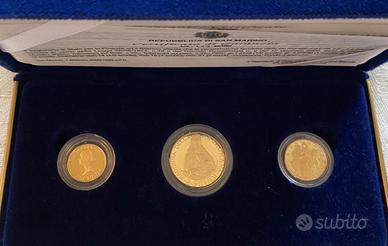 Moneta oro trittico San Marino 2000 Botticelli