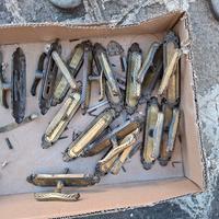 15 maniglie ottone per finestre vintage 