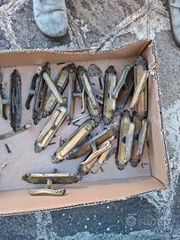 15 maniglie ottone per finestre vintage 