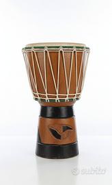 Djambè/bongo africano dipinto e fatto a mano. 