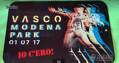 VASCO TARGA METALLO COMMEMORATIVA MODENA PARK
