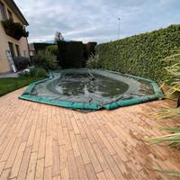 Telo copertura invernale per piscina con pompa