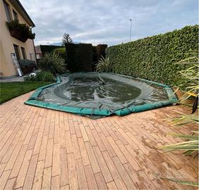 Telo copertura invernale per piscina con pompa