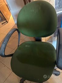 Sedie ufficio stoffa e plastica