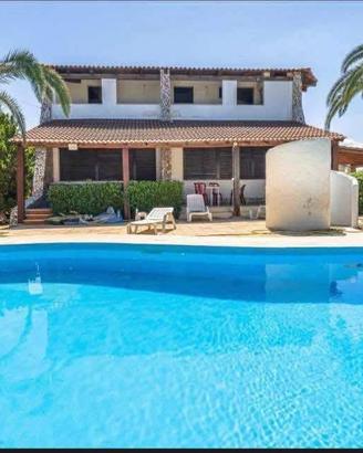 Villa 10 posti piscina privata 100 mt spiaggia SR