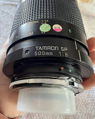 Tamron SP 500mm 1:8 MC Tele Macro 55B obiettivo ca