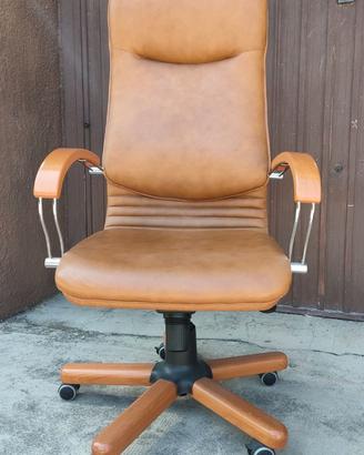 Sedia ufficio in pelle