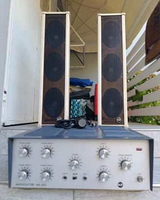Impianto RCF Ampli+Casse+Micro
