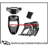 KIT 4 PEZZI CARENE NERO GREZZO BOOSTER 50 1988 200