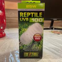 Lampada UVB 25W 5.0 compatta per terrari