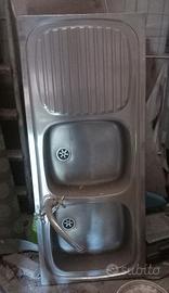 lavello 2 vasche + gocc con rubinetto m.1.20