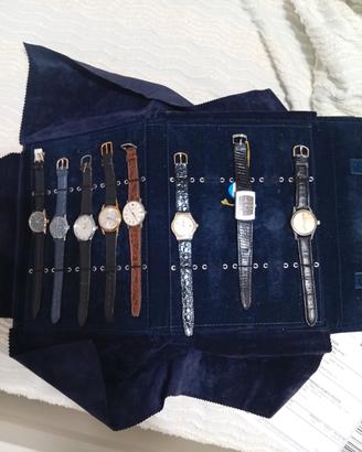 Lotto 8 Orologi Carica Manuale Vintage 