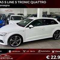 Audi A3 SPB 2.0 184cv quattro S tronic FINANZIABIL